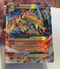Pokemon TCG Mega-Charizard-EX Evolutions 13/106 Holo Rare EX HP 220 Crimson Dive - Image 1