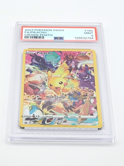 2023 Pokemon SWSH Full Art FA Pikachu Crown Zenith 160/159 PSA 9 MINT - Image 2