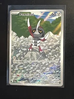Pokemon TCG ~ Pawniard Special Illustration Rare Holo SV: Black Bolt 142/086 NM - Image 1