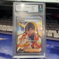 Pokemon Carmine Special Illustration Rare 2024 Twilight Masquerade PSA8 - Image 1