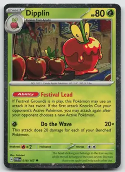 Dipplin - (Cosmo Holo) Promo Pokemon Twilight Masquerade 018/167 NM - Image 1