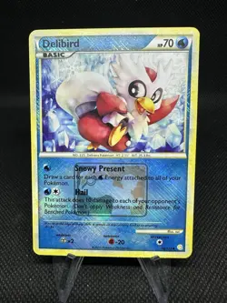 Delibird 39/123 Crosshatch Reverse Holo League Promo - Pokemon TCG English LP - Image 1