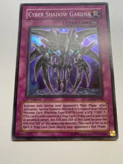 Yugioh Cyber Shadow Gardna 1st Edition Super Rare CDIP-EN058 HP - Image 1
