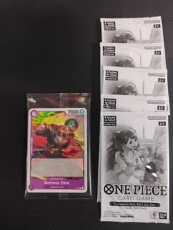 Lot One Piece Card Game Zoro promo, 8 Wings, 9 Vol 1, 5 2024 oct-dec packs LOT - Image 2