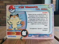 Pokemon Topps MEOWTH #52 & PERSIAN #53 EVO Holo Prism Vending Sticker Cards - Image 4