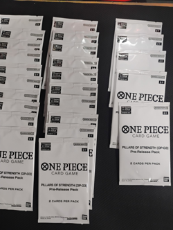 Lot One Piece Card Game 35 Pillars of Strength Pre-release Packs LOT - Image 2