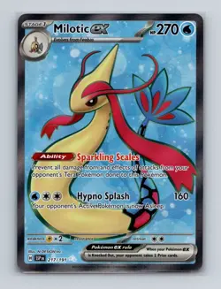 Milotic ex 217 2024 Pokemon Surging Sparks Full Art Ultra Rare Card NM+ (b) - Image 1