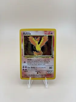 Pokemon TCG Moltres Fossil Holo Card 12/62 1999 Lightly Played - Image 1