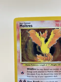 Pokemon TCG Moltres Fossil Holo Card 12/62 1999 Lightly Played - Image 3