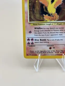 Pokemon TCG Moltres Fossil Holo Card 12/62 1999 Lightly Played - Image 5