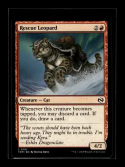 RESCUE LEOPARD Tarkir Dragonstorm #116 TDM(NM+)(MTG) - Image 1