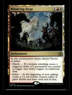 WINDCRAG SIEGE Tarkir Dragonstorm #235 TDM(NM+)(MTG) - Image 1