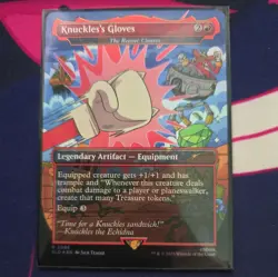 Knuckles's Gloves-The Reaver Cleaver FOIL 2095 Sonic Secret Lair SLD MTG Rare - Image 1