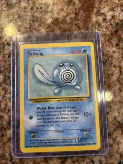 Poliwag Non-Holo Common 88/130 Pokemon TCG Base Set 2 LP - Image 1