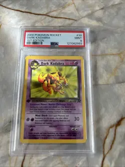 2000 Pokemon Dark Kadabra TCG Uncommon 1st Edition PSA 9 No. 39 - Image 2