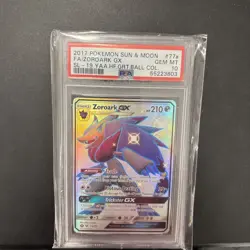 2017 Pokemon Sun Moon FA Zoroark GX #77a PSA 10 Gem Mint - Image 1