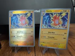 ⚡ Pokemon TCG Raichu 056/217 Ascended Heroes Electric Energy Reverse Holo &Base - Image 2