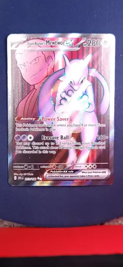 Pokemon Team Rocket's Mewtwo ex 213/182 Destined Rivals Ultra Rare Full Art - NM - Image 1