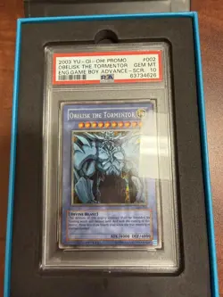 2003 Yugioh GBI-002 Obelisk the Tormentor Secret Rare Promo PSA 10 Gem Mint - Image 2
