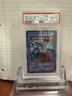 2003 Yugioh GBI-002 Obelisk the Tormentor Secret Rare Promo PSA 10 Gem Mint - Image 4