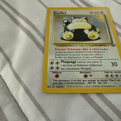 Snorlax 11/64 Ronflex French Jungle Holo Pokemon Card - Image 2