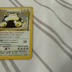 Snorlax 11/64 Ronflex French Jungle Holo Pokemon Card - Image 3