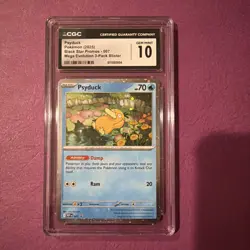 Pokemon TCG Psyduck Holo Mega Evolutions Promo Card Cosmos 007 - Image 1