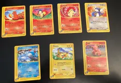 Lot of *7* High-Grade POKEMON EXPEDITION Cards! #97,104,105,107,120,124,136 - Image 1