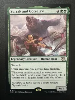 MTG Surrak and Goreclaw March of the Machine #337 - Image 1