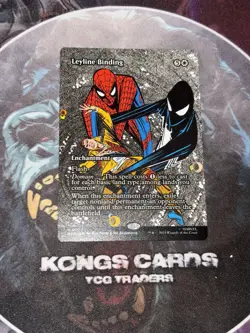 MTG Leyline Binding 0002 (Borderless) NON FOIL Spider Man MYTHIC - Image 1