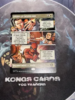 MTG Origin Of Spider-Man 0218 NON FOIL Borderless Rare - Image 1