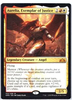 Aurelia, Exemplar of Justice #153 (NM) - MTG - Guilds of Ravnica Magic Gathering - Image 1