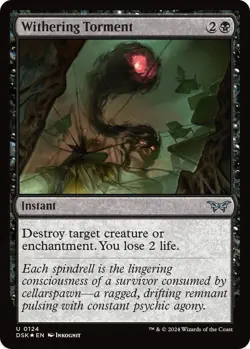 MTG Withering Torment Duskmourn U Instant- Foil -NM - Image 2