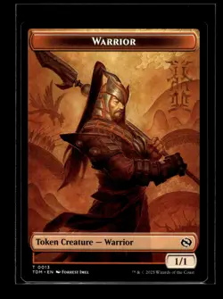 GOBLIN // WARRIOR DOUBLE-SIDED TOKEN Tarkir Dragonstorm #12//13 TDM(NM+)(MTG) - Image 2