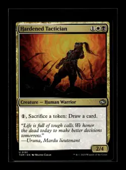 HARDENED TACTICIAN Tarkir Dragonstorm #191 TDM(NM+)(MTG) - Image 1