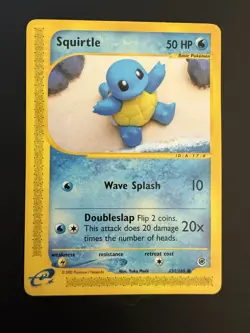Pokemon TCG Expedition Squirtle 131/165 Yuka Morii Nintendo Near Mint - Image 1