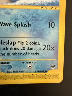 Pokemon TCG Expedition Squirtle 131/165 Yuka Morii Nintendo Near Mint - Image 2