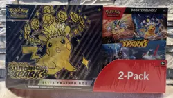 Pokemon Surging Sparks 2-pack Trainer Box and Booster Bundle - Image 1