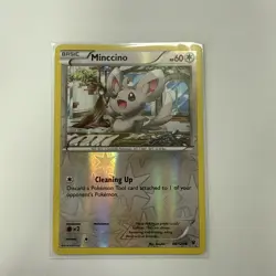 Pokemon TCG Card XY Fates Collide Minccino 86/124 Reverse Holo Mint - Image 1