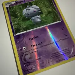 42/106 Espurr Reverse Holo XY Flashfire 2014 Pokemon TCG Card NM - Image 2