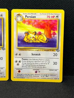 Pokemon Tcg Meowth 56/64 & Persian 49/111 Jungle Non Holo - Image 3