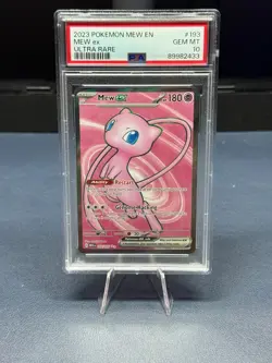 2023 POKEMON MEW EN-151 ULTRA RARE #193 MEW EX PSA 10 - Image 1