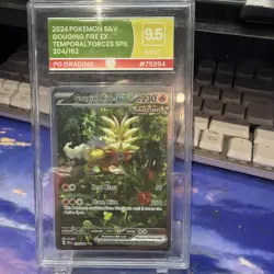 Pokemon TCG Gouging Fire EX 204/162 Scarlet & Violet Temporal Forces Holo NM - Image 1