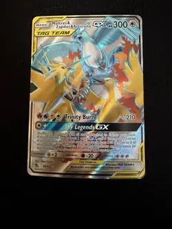 Pokemon Moltres & Zapdos & Articuno GX 66/68 Hidden Fates Ultra Rare Full Art H… - Image 1
