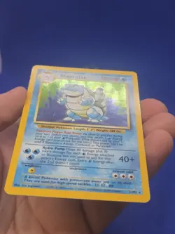 Vintage Pokemon Base Set Unlimited Blastoise 2/102 Holo Rare LP - Image 3