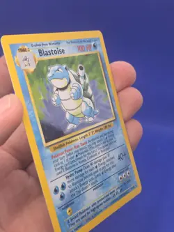 Vintage Pokemon Base Set Unlimited Blastoise 2/102 Holo Rare LP - Image 4