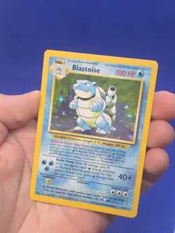 Vintage Pokemon Base Set Unlimited Blastoise 2/102 Holo Rare LP - Image 5