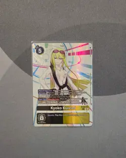 BT22 Kyoko Kuremi SEC Digimon Card Game - Image 1