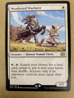 MTG 1x Weathered Wayfarer Double Masters Modern Magic the Gathering Card x1 NM - Image 1
