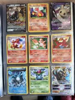 Vintage Pokemon Card Binder Collection Lot Of 90 Charizard Rayquaza Eeveelution - Image 2